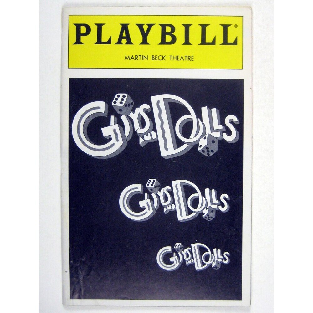Guys and Dolls Playbill August 1993 Larry Cahn Adam Grupper Conrad McLauren